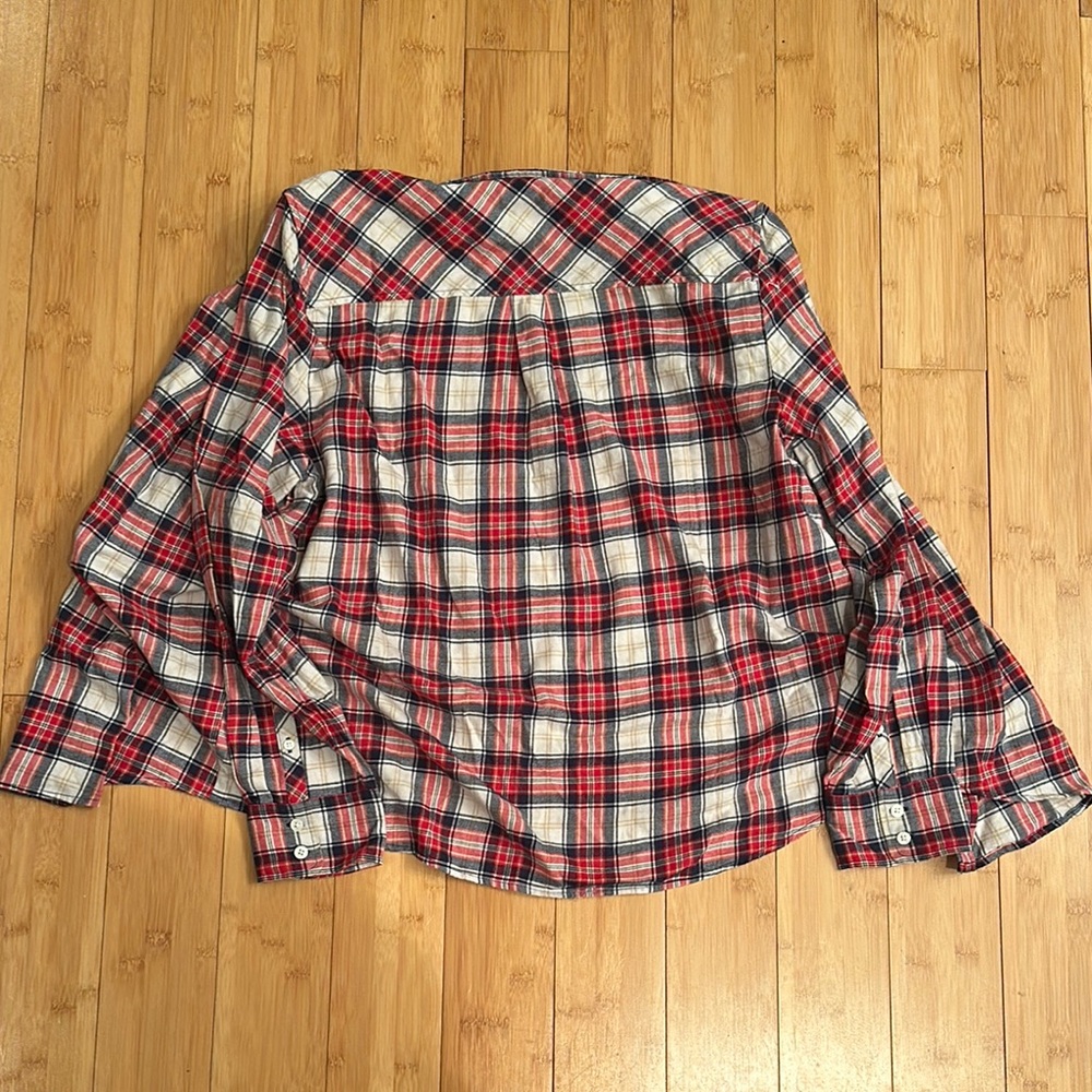 J. Crew Red Plaid Shirt - Picture 3 of 3